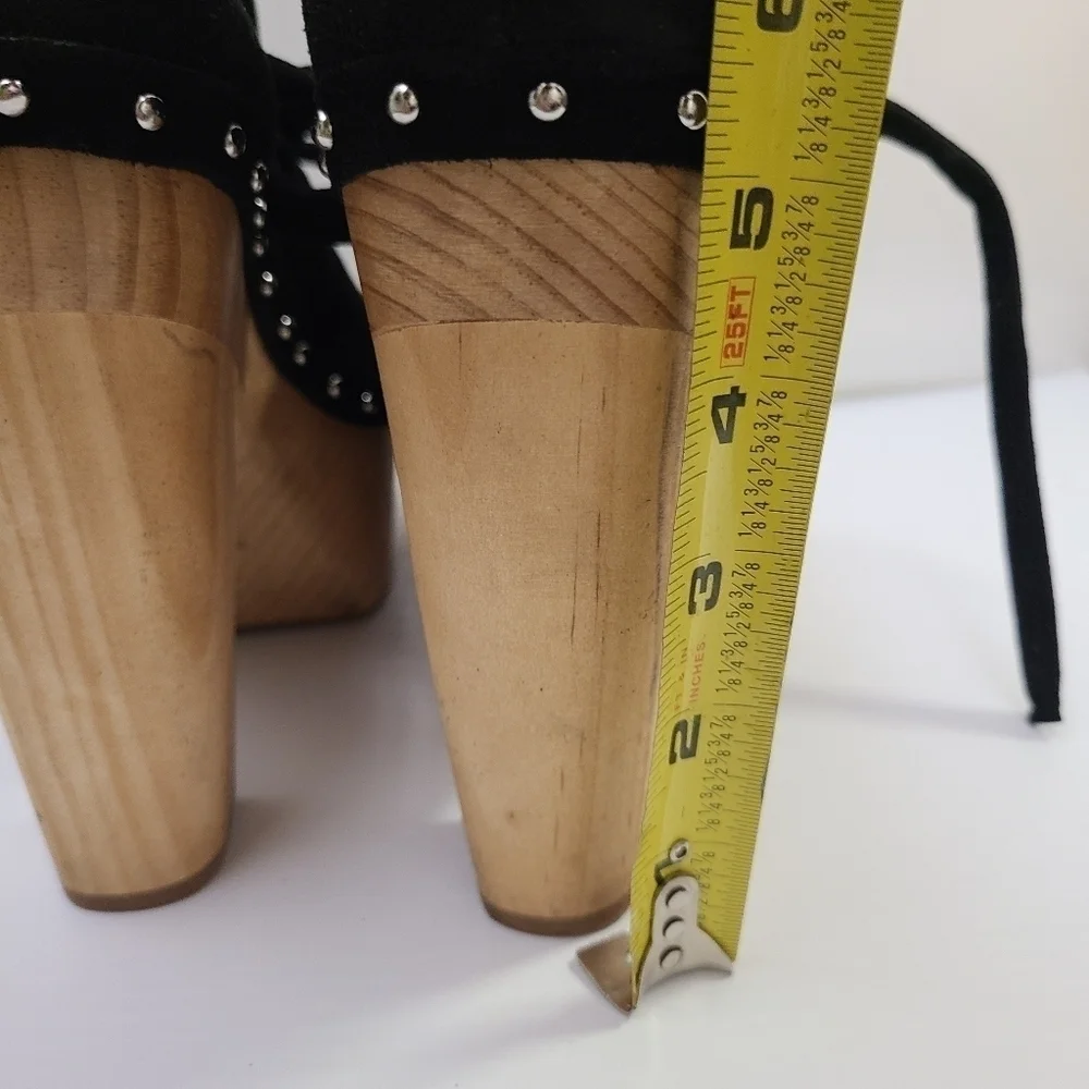 ZARA HIGH-HEEL LEATHER SANDALS - LIMITED EDITION BLACK SIZE 8 | 4305/110